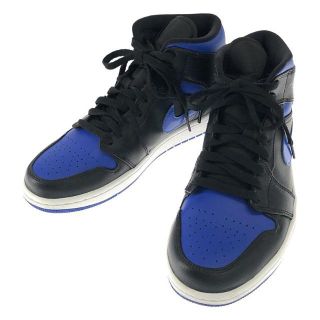 ナイキ(NIKE)の【美品】  NIKE / ナイキ | AIR JORDAN 1 MID 554724-068 エア ジョーダン 1 ミッド ブラック/ハイパーロイヤル スニーカー 箱有 | 26.5 | BLACK/HYPER ROYAL-WHITE | メンズ(スニーカー)