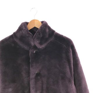 【美品】  Needles / ニードルス | 2021AW | S.C. Car Coat-Faux Fur フェイク ファー スタンドカラー カー コート | S | PURPLE | メンズ