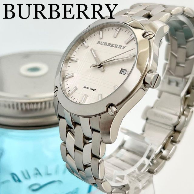 116 Burberry バーバリー時計 メンズ腕時計 箱付き 美品 デイト | www