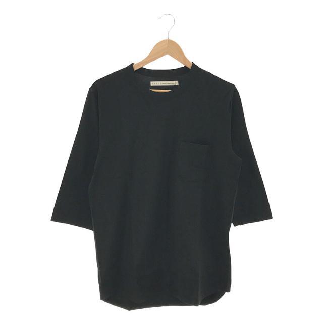 【新品】  CURLY / カーリー | PPM QS POCKET TEE ペルー ピマコットン 七分袖 Tシャツ カットソー | 3 | BLACK | メンズ メンズのトップス(Tシャツ/カットソー(七分/長袖))の商品写真