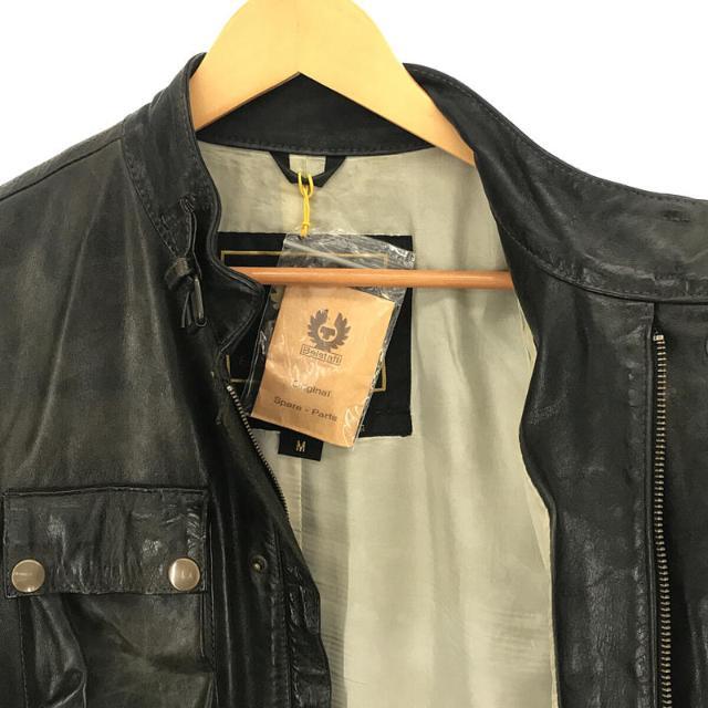 Belstaff / ベルスタッフ | GOLD LABEL BRAD JACKET イタリア製 アンティーク加工 牛革 レザー ブラッド ジャケット  ブラッド・ピット 純正ハンガー有 | M | ブラック | メンズ