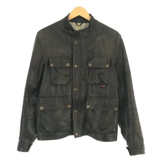 ベルスタッフ(BELSTAFF)のBelstaff / ベルスタッフ | GOLD LABEL BRAD JACKET イタリア製 アンティーク加工 牛革 レザー ブラッド ジャケット ブラッド・ピット 純正ハンガー有 | M | ブラック | メンズ(その他)