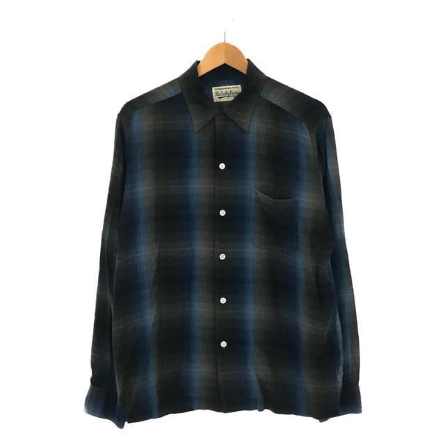 WACKO MARIA / ワコマリア | OMBRE CHECK OPEN COLLAR SHIRT L/S