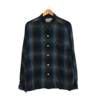 WACKO MARIA / ワコマリア | OMBRE CHECK OPEN COLLAR SHIRT L/S ...