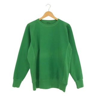 オーラリー(AURALEE)のAURALEE / オーラリー | SUPER MILLED SWEAT P/O コットン アクリル 度詰め クルーネック スウェット プルオーバー | 4 | グリーン | メンズ(スウェット)