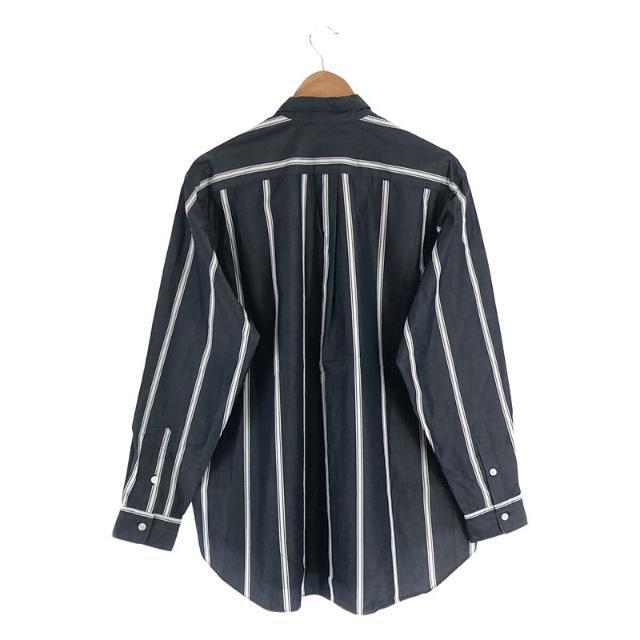 【美品】  WELLDER / ウェルダー | Button-Down Standard Shirt ストライプ ボタンダウン スタンダード シャツ | 4 | NAVY STRIPE | メンズ 3