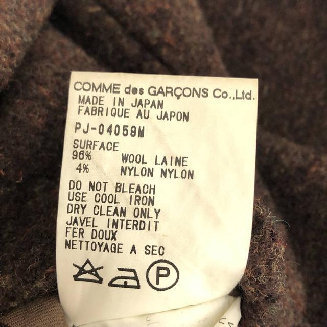 COMME des GARCONS HOMME PLUS / コムデギャルソンオムプリュス | AD1998 1998AW | ウール インサイドアウト サイド ジャケット | M | ブラウン | メンズ