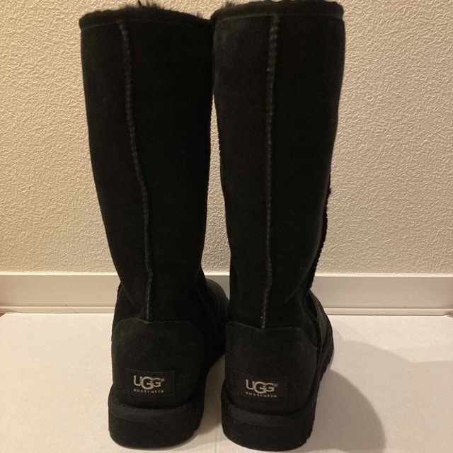 【未使用】UGG アグ　ムートンブーツ　ロング　トール　黒　ブラック　ボア　新品 3