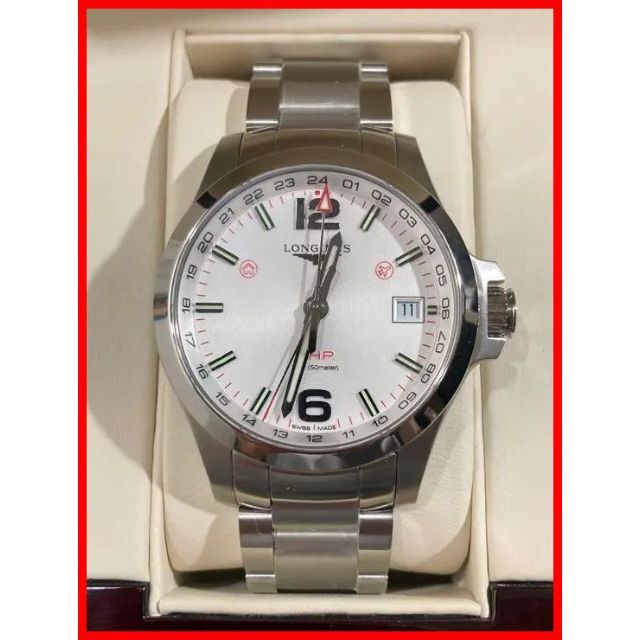 正規品 LONGINES - 【LONGINES】コンクエストV.H.P GMT 腕時計(アナログ)