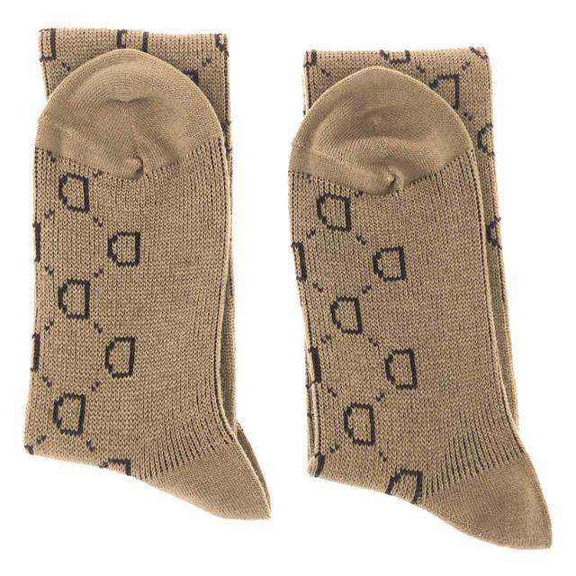 【新品】 Deuxieme Classe / ドゥーズィエムクラス | 2020AW | jacquard socks 総柄 靴下 beige | F  | ベージュ | レディース