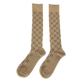 Deuxieme Classe jacquard socks ベージュ&ブラウン