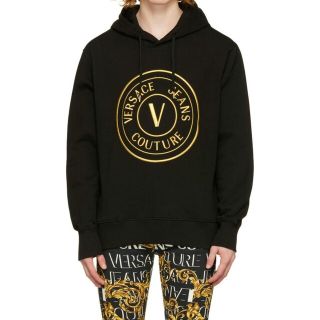 VERSACE JEANS COUTURE パーカー ブラック XXSサイズ