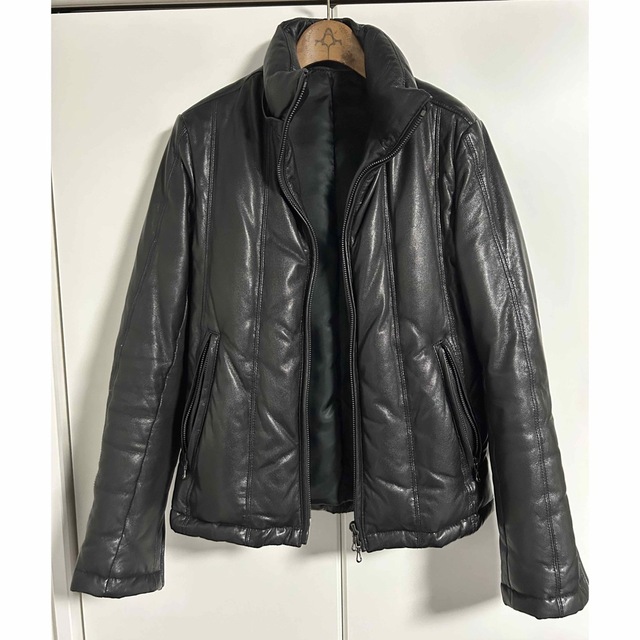 ライダースパンツ　本革　Moncler 46股上26cm