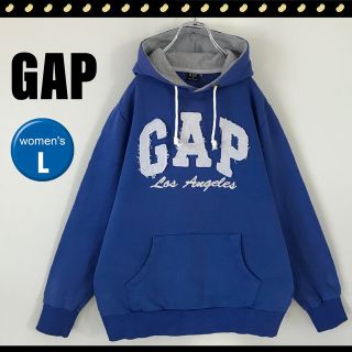 ギャップ(GAP)のGAP★ダメージ加工 アーチロゴアップリケ★プルオーバー★スウェットパーカー(パーカー)