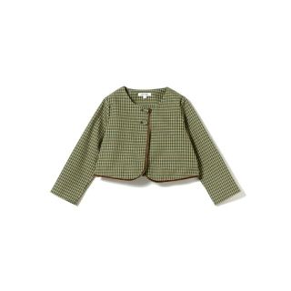 ビーミング ライフストア バイ ビームス(B:MING LIFE STORE by BEAMS)の【GREEN】B:MING by BEAMS / CEREMONY TR チェック ボレロ(100~130cm)(ジャケット/上着)