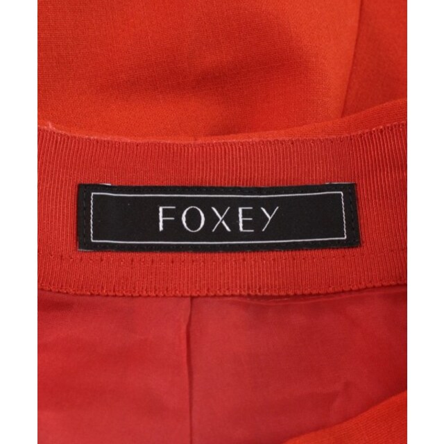 FOXEY フォクシー ひざ丈スカート 38(M位) オレンジ