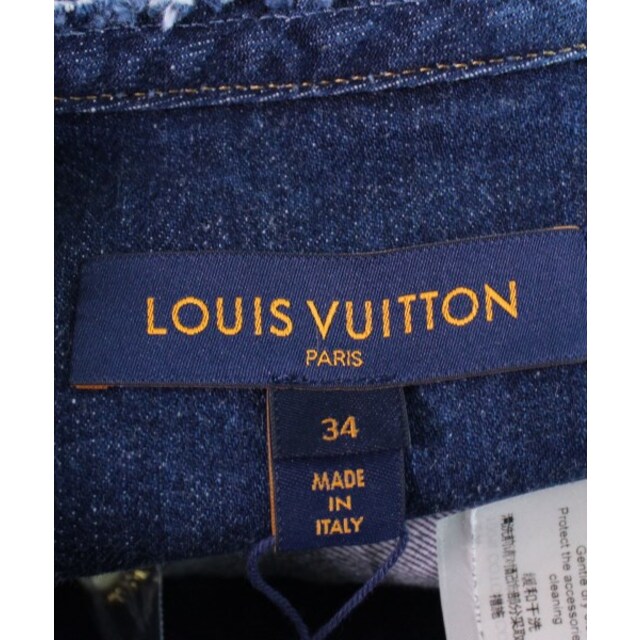 LOUIS VUITTON デニムジャケット 34(XXS位) 青(デニム) 【古着】【中古】 LOUIS VUITTON デニムジャケット 34(XXS位) 青(デニム) 【古着】【中古】
