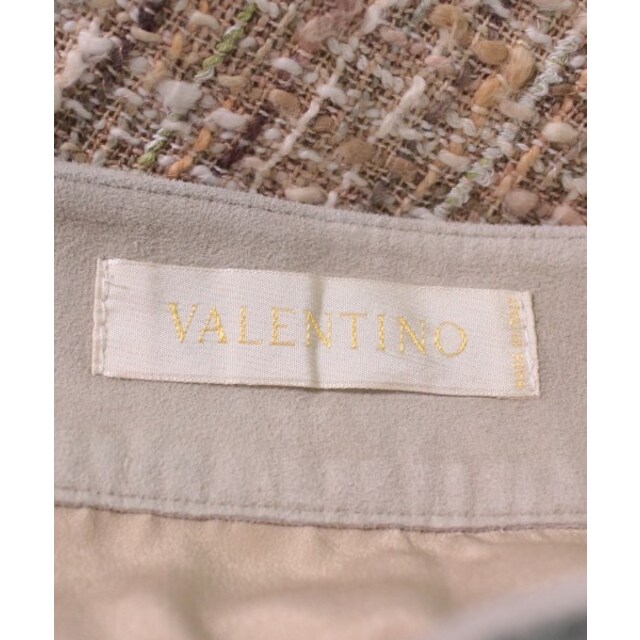 VALENTINO(ヴァレンティノ)のVALENTINO ひざ丈スカート 8(M位) ベージュx黄緑x白等(総柄) 【古着】【中古】 レディースのスカート(ひざ丈スカート)の商品写真