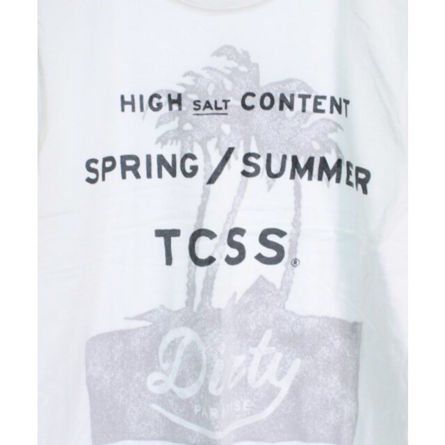 TCSS(ティーシーエスエス)のTCSS ティーシーエスエス Tシャツ・カットソー L 白 【古着】【中古】 メンズのトップス(Tシャツ/カットソー(半袖/袖なし))の商品写真