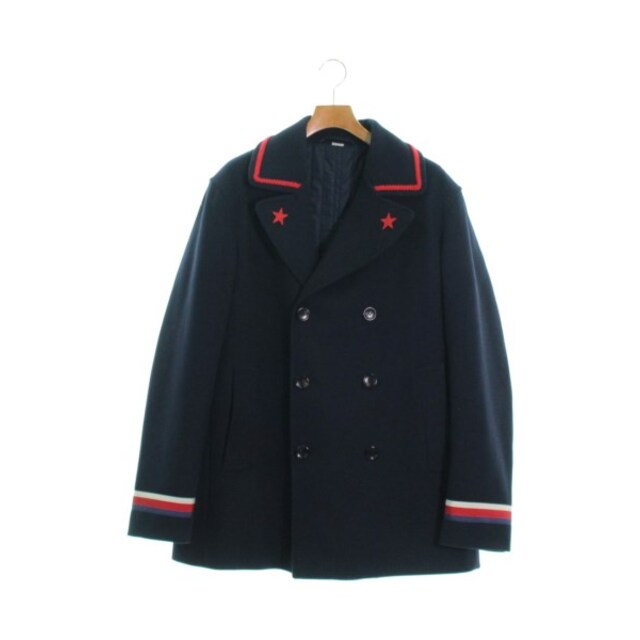 半額】 Gucci 【古着】【中古】 紺 52(XL位) ピーコート グッチ GUCCI