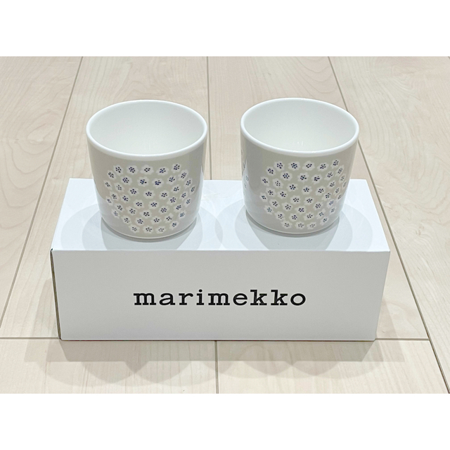 marimekko/PUKETTI/プケッティ/ラテマグ2個セット (ベージュ) - グラス