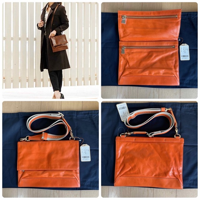 aniary(アニアリ)のアニアリaniary 薄マチショルダー兼クラッチバッグ01-03003 新品 メンズのバッグ(ショルダーバッグ)の商品写真