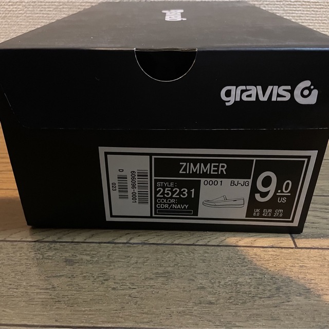 gravis(グラビス)の新品 GRAVIS ZIMMER スリッポン NAVY 27cm メンズの靴/シューズ(スニーカー)の商品写真