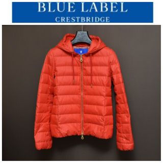 ブルーレーベルクレストブリッジ(BLUE LABEL CRESTBRIDGE)のブルーレーベルクレストブリッジ バーバリー ダウンジャケット オレンジ 40(ダウンジャケット)