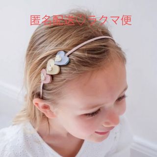 ボンポワン(Bonpoint)のMIMI&LULA ♡ ヘアアクセサリー カチューシャ ハート くすみ スエード(その他)