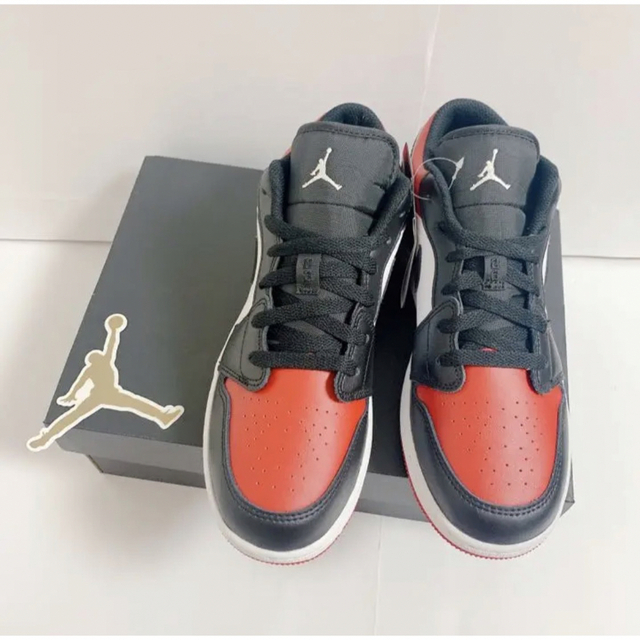 24cm NIKE WMNS AIR JORDAN 1 LOW 黒 BRED