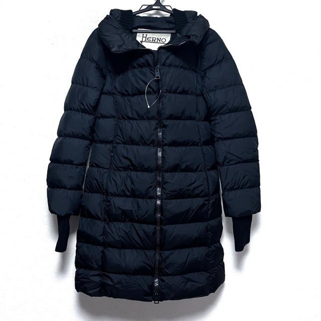 ヘルノ ダウンコート サイズ44 L美品 - 黒 ヘルノ ダウンコート サイズ44 L美品 - 黒