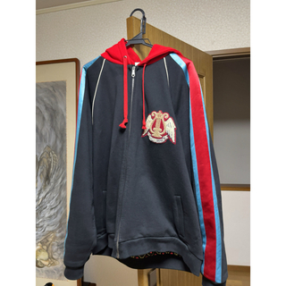 グッチ(Gucci)のGUCCI “GUCCI BAND” Zip-up hoodie size XL(パーカー)