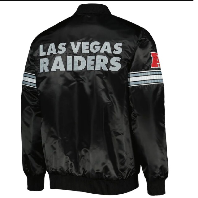 新品 NFL RAIDERS レイダース スターター社製スタジャン M