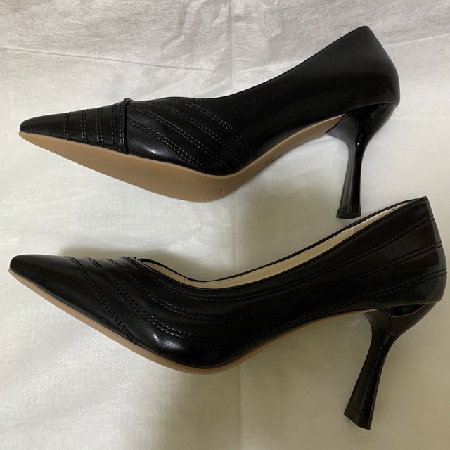SHEIN ブラック パンプスCN38 レディースの靴/シューズ(ハイヒール/パンプス)の商品写真