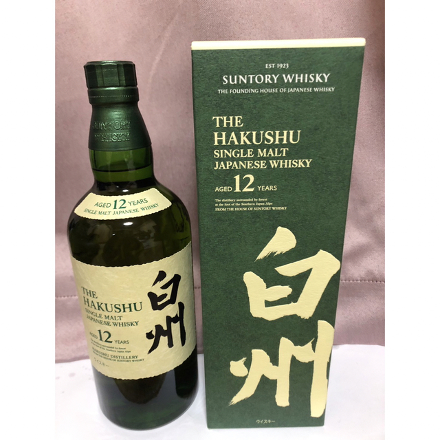 未開封 サントリーシングルモルトウイスキー 白州12年 700ml - ウイスキー