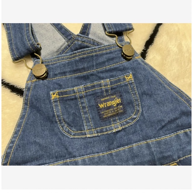 Wrangler(ラングラー)のオーバーオール サロペット デニム キッズ/ベビー/マタニティのベビー服(~85cm)(パンツ)の商品写真