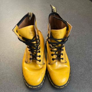 ドクターマーチン(Dr.Martens)のドクターマーチン　8ホール　イエロー　イングランド製　23cmくらい(ブーツ)