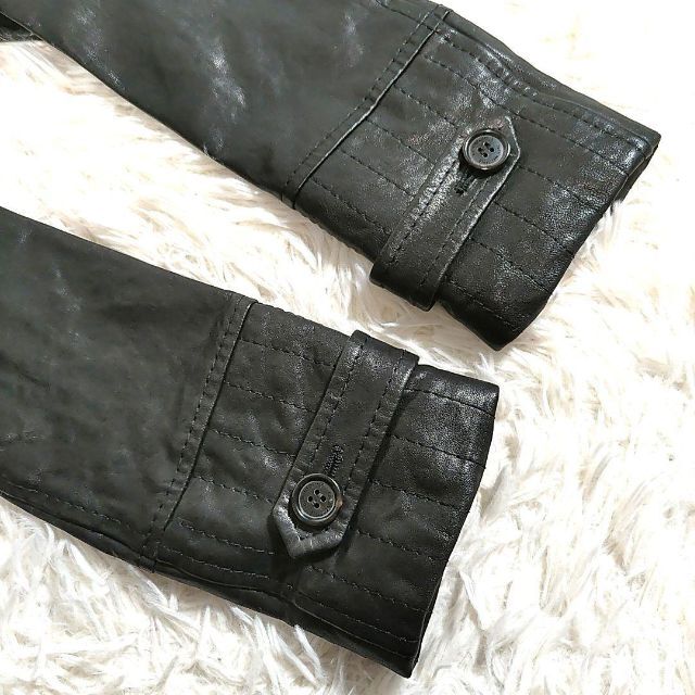 ホメオスタイル◎新品!最高級 ライダースジャケット(XS)羊革本革