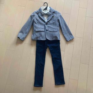 エフオーキッズ(F.O.KIDS)の入学式スーツ✨120サイズ👖デニム(ドレス/フォーマル)