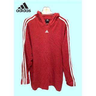 アディダス(adidas)の【希少】adidas アディダス★長袖パーカー ３本線★万国旗タグ 大幅値下げ！(パーカー)