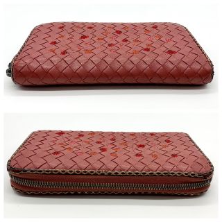 Bottega Veneta - 【極美品】ボッテガ 長財布 ラウンドファスナー 刺繍