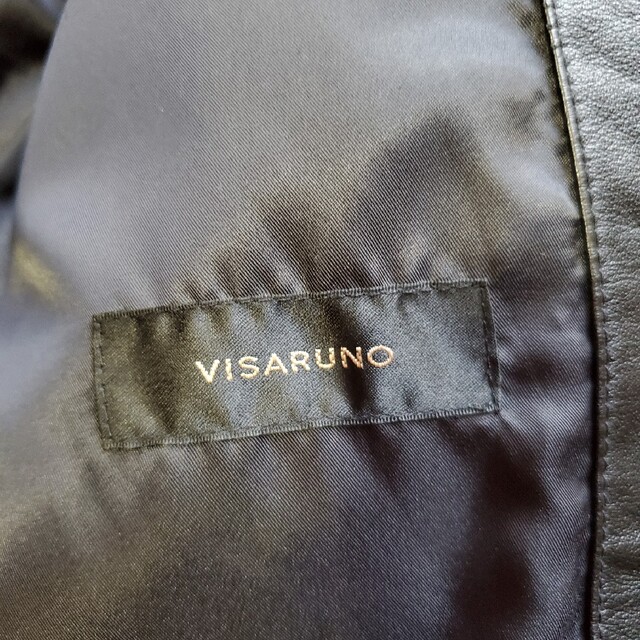 レザーマウンテンダウンジャケット　VISARUNO メンズのジャケット/アウター(ダウンジャケット)の商品写真