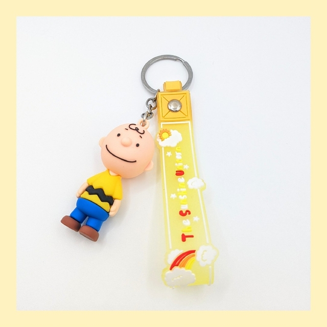 SNOOPY(スヌーピー)の【スヌーピー】 立体 マスコット キーホルダー ☆チャリーブラウン エンタメ/ホビーのアニメグッズ(キーホルダー)の商品写真