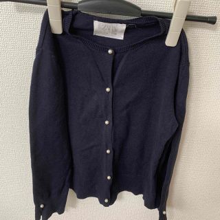 ザラキッズ(ZARA KIDS)のZARA キッズ　ネイビー　カーディガン　お受験(カーディガン)