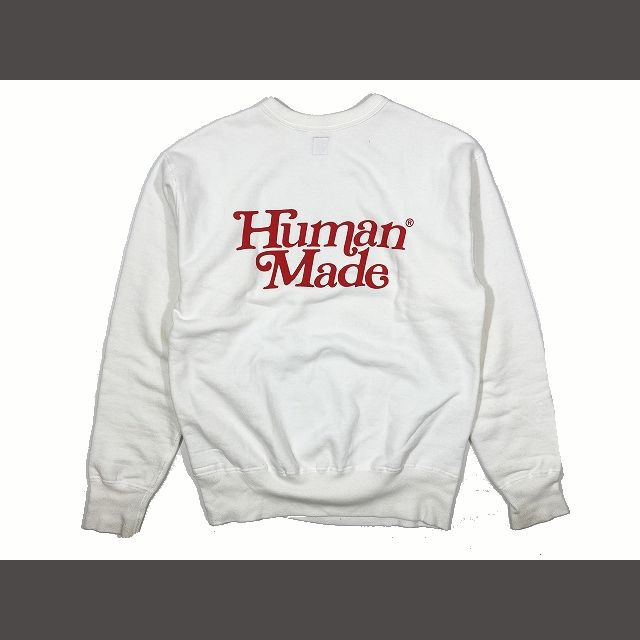 HUMAN MADE×Girls Don't Cry スウェット ホワイト 印象のデザイン www