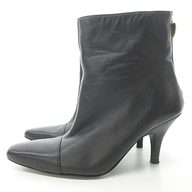 エスカーダ ESCADA ハートチャーム ショートブーツ 約23.5cm