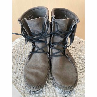 ミネトンカ(Minnetonka)のMINNETONKA トランパーアンクルハイ フリンジブーツ(ブーツ)