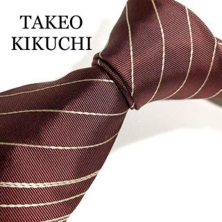 タケオキクチ(TAKEO KIKUCHI)のネクタイ　タケオキクチ　ストライプ　グラデーション　シルク(ネクタイ)