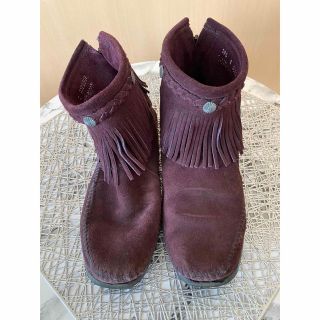 ミネトンカ(Minnetonka)のMINNETONKA バックジップ ハイトップ アンクルブーツ(ブーツ)