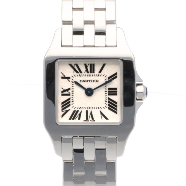 Cartier - カルティエ CARTIER サントスドゥモアゼルSM 腕時計 ギャランティ ステンレススチール  中古